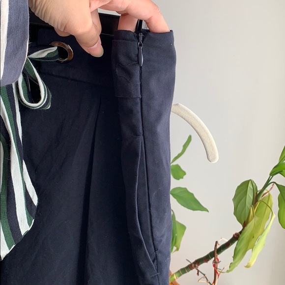 NWT Zara paper bag tie waist pants size medium - Picture 2 of 3